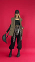 OVERSIZE jacket "SECURITY" - choco